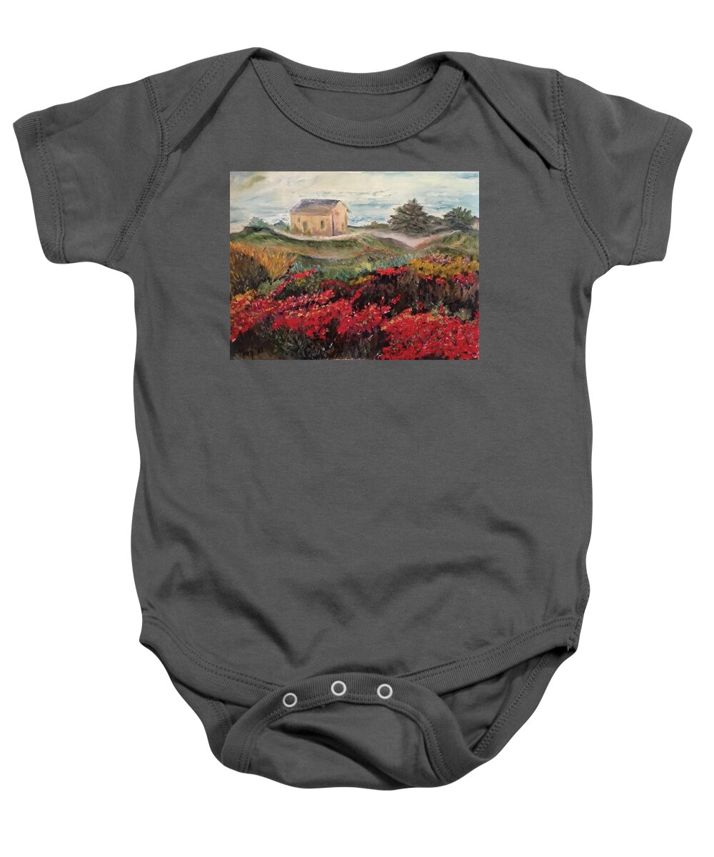 Nova Scotia Baby Onesie featuring the painting Nova Scotia #1 by Roxy Rich