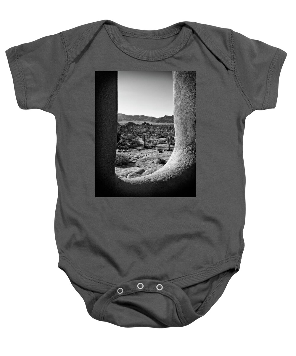 Joshua Tree National Park Baby Onesie featuring the photograph Window into Joshua Tree National Park #1 by Sandra Selle Rodriguez