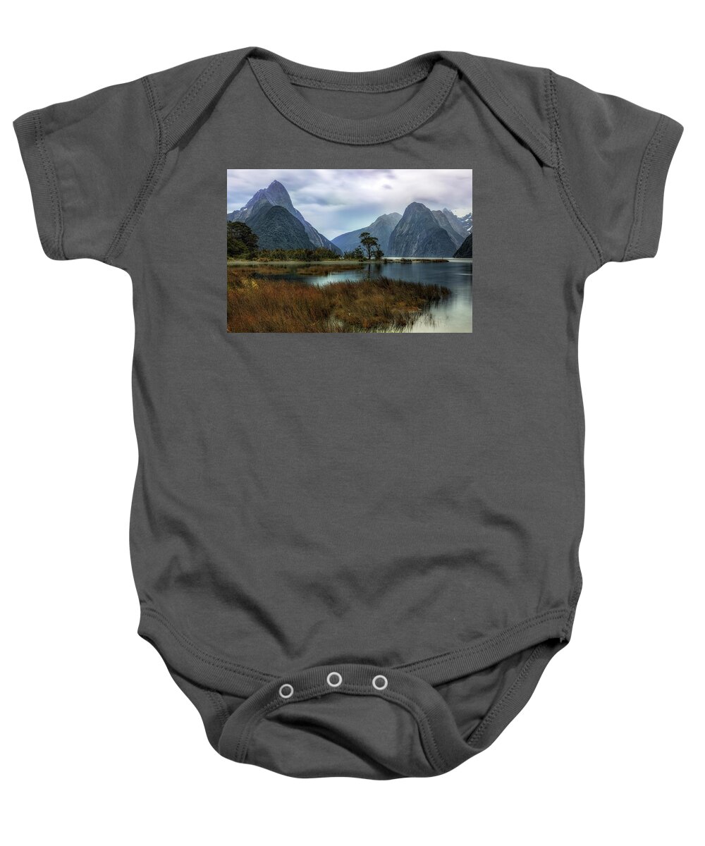 Milford Sound Baby Onesie featuring the photograph Milford Sound - New Zealand #3 by Joana Kruse