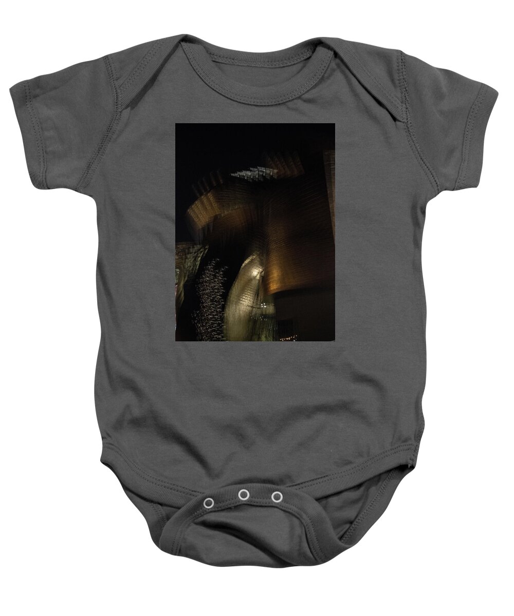 Abstract Baby Onesie featuring the photograph Abstract Art Museum by Alex Lapidus