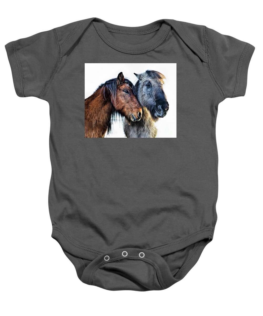 Affection Baby Onesie featuring the photograph Affection by Diane LaPreta
