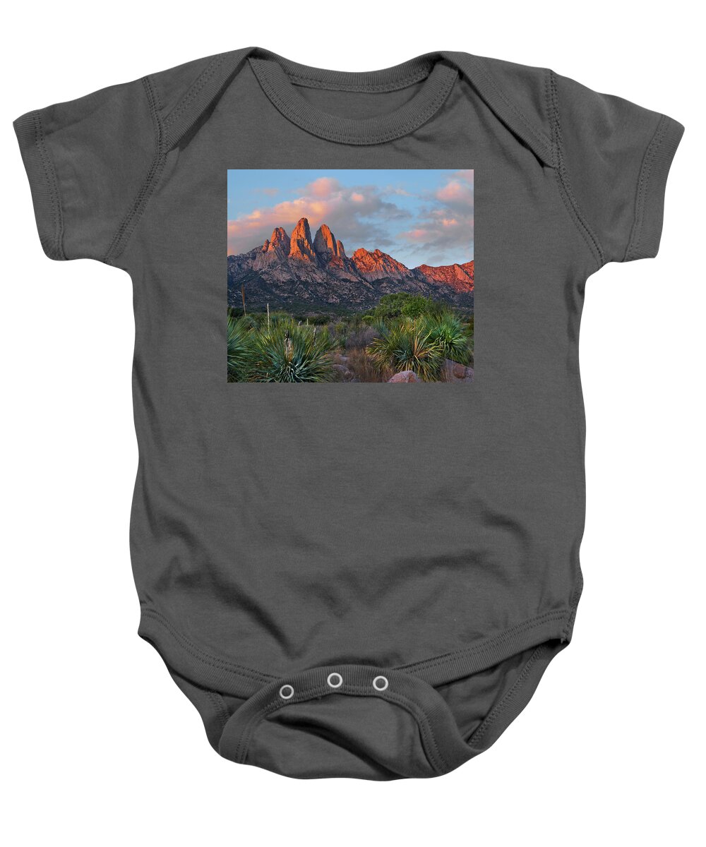 00557650 Baby Onesie featuring the photograph Organ Moutains, Aguirre Spring by Tim Fitzharris
