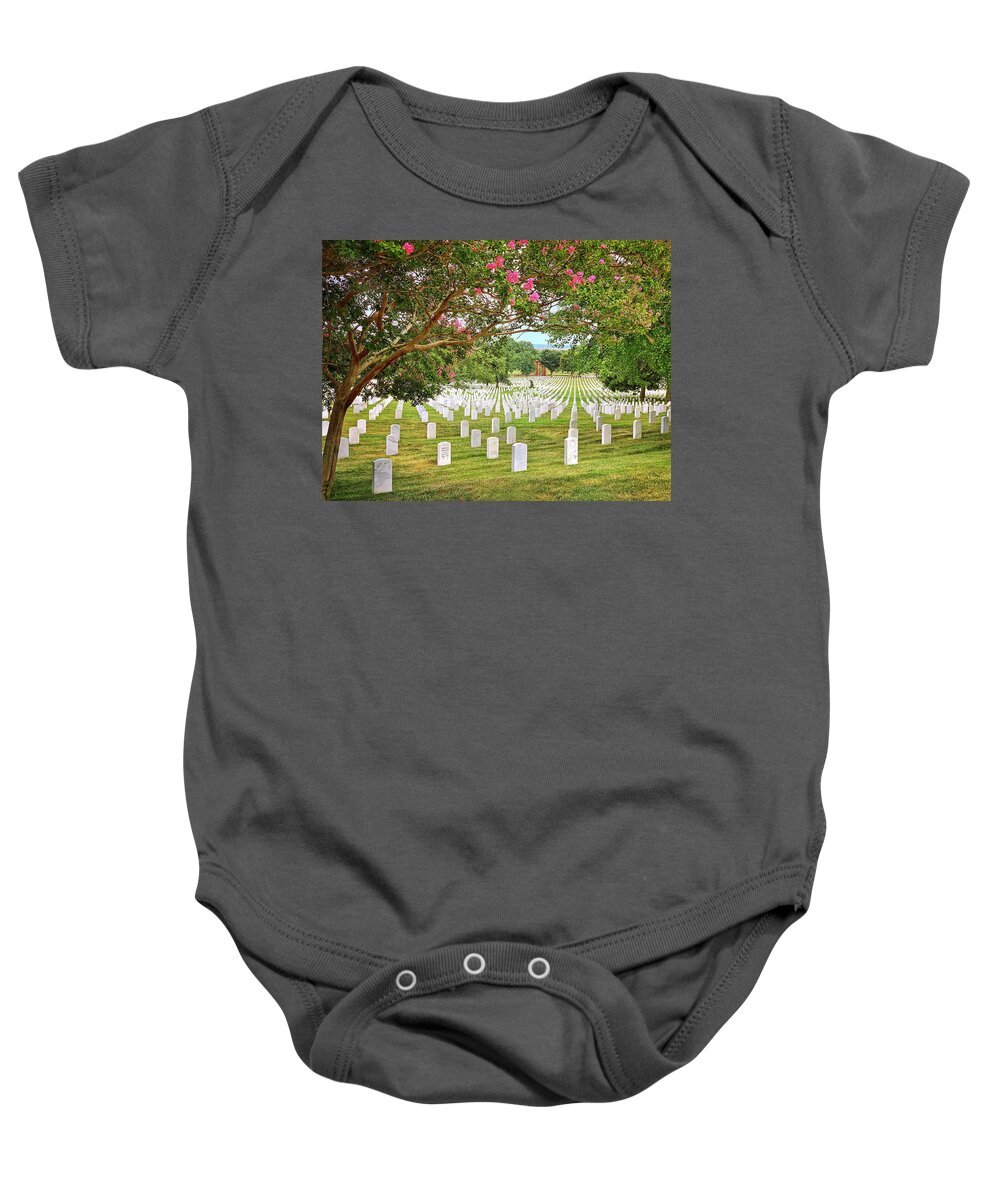 Arlington National Cemetery Baby Onesie featuring the photograph Arlington Cemetery 1 by Jill Love