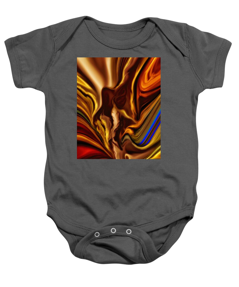 End Baby Onesie featuring the digital art At The End Of The Dream by Leo Symon