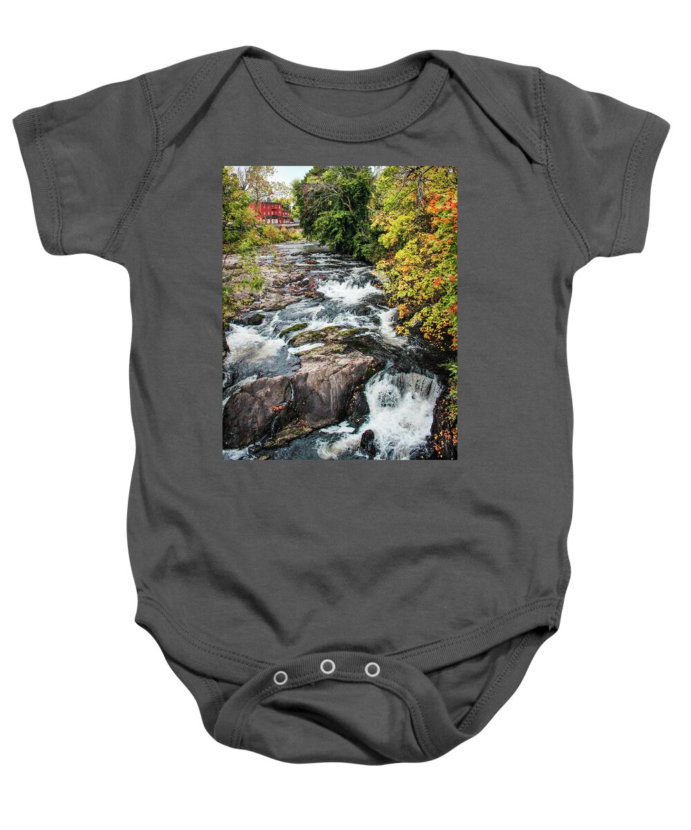 Beacon Baby Onesie featuring the photograph Autumn Falls by KC Hulsman