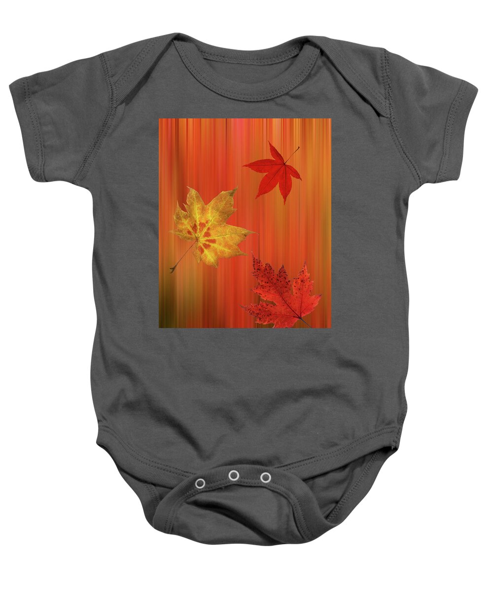 Autumn Leaves Baby Onesie featuring the photograph Autumn Spirit Vertical by Gill Billington