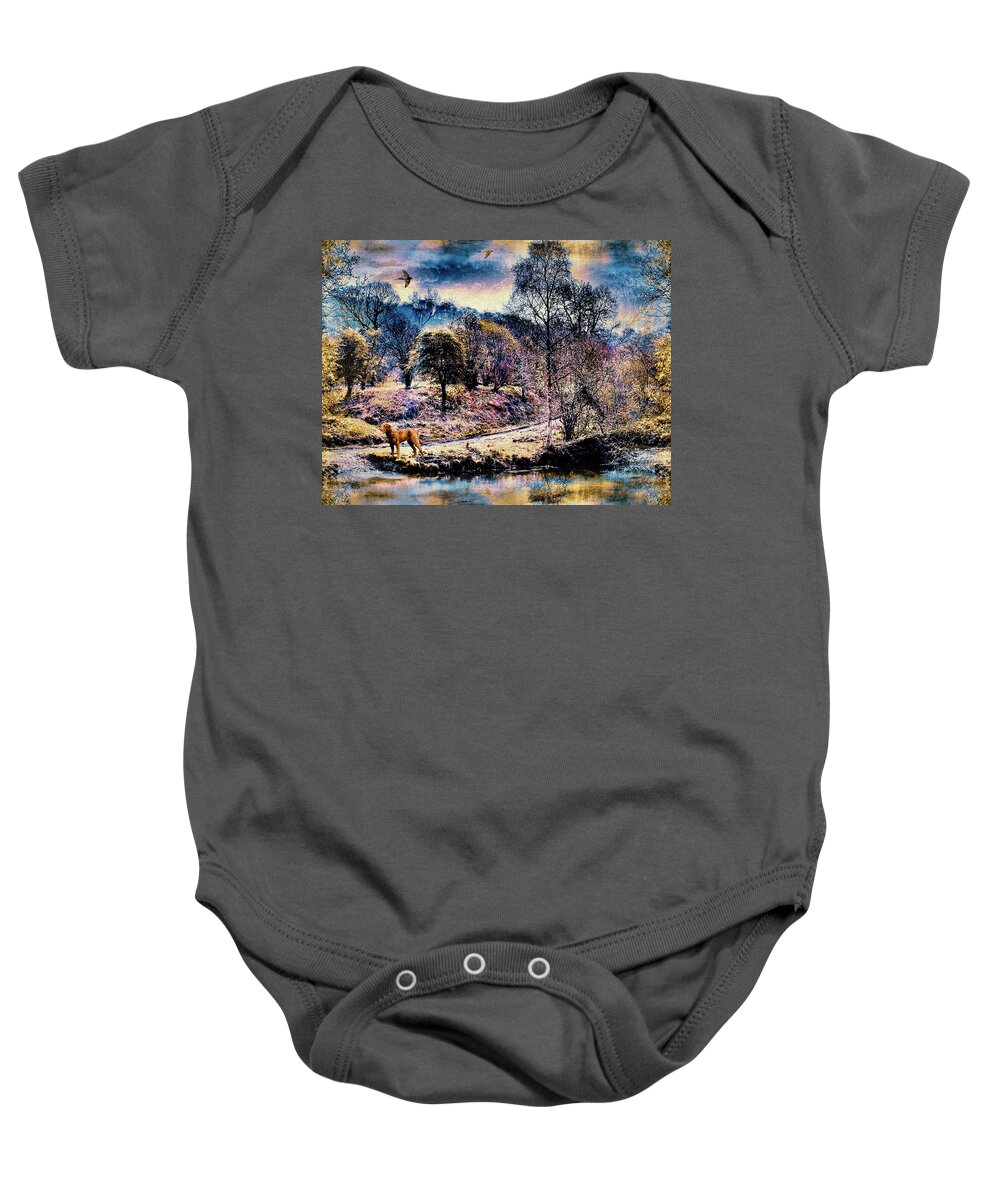 Autumn Baby Onesie featuring the photograph Autumns End by Natalie Holland