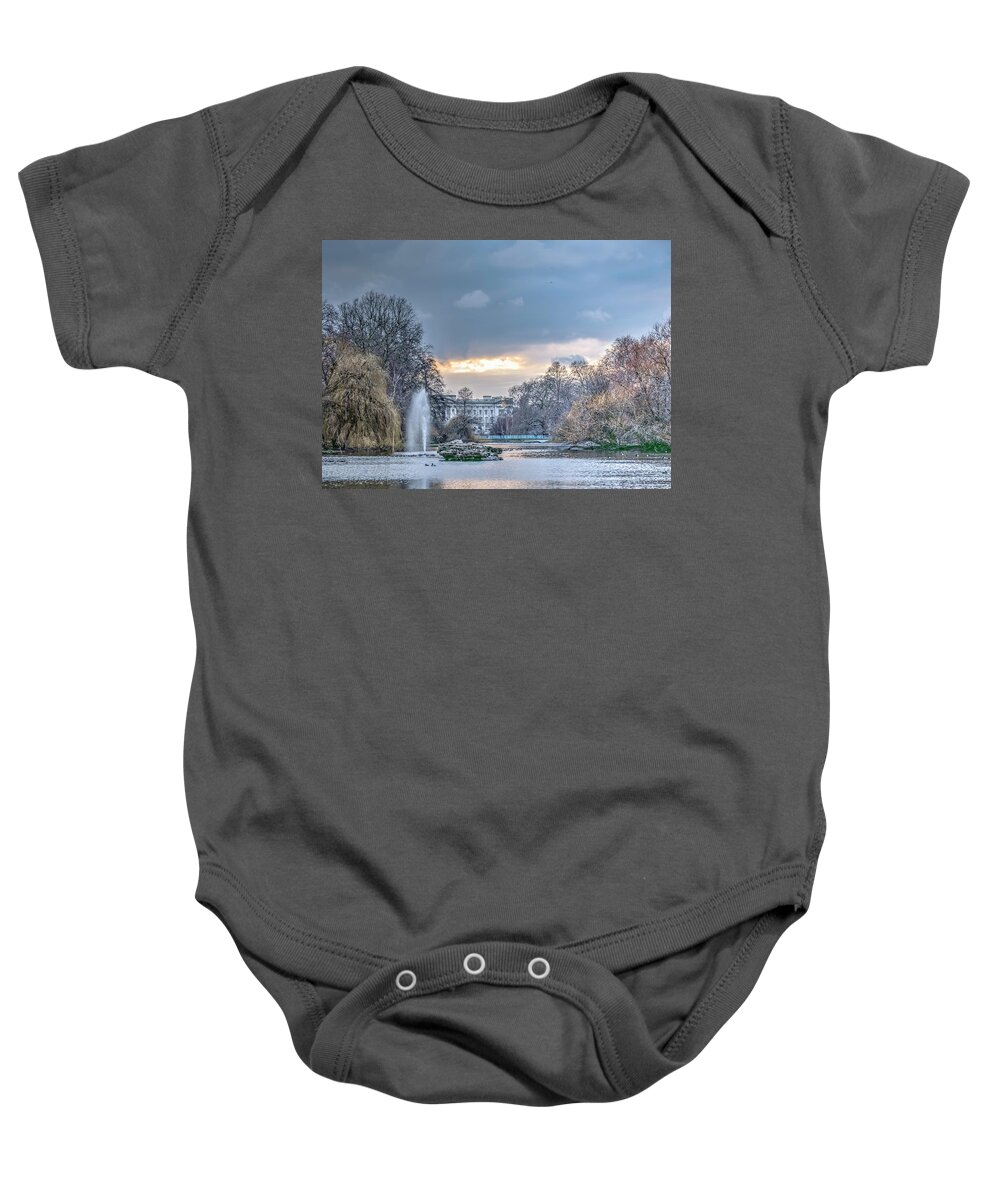 Tourism Baby Onesie featuring the photograph Backside Buckingham by Laura Hedien