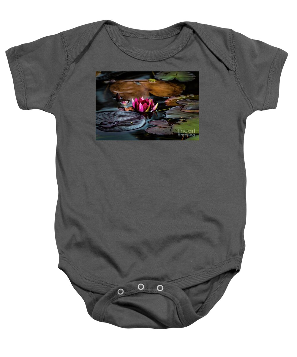Water Lily Baby Onesie featuring the photograph Beautiful Creation by Elizabeth Dow