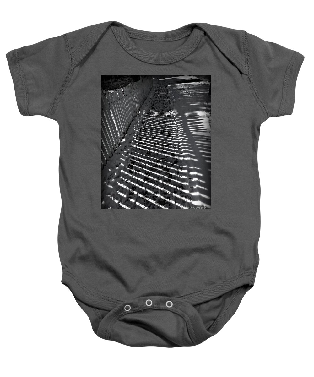 Fence Baby Onesie featuring the photograph Being Thankful by Frank J Casella