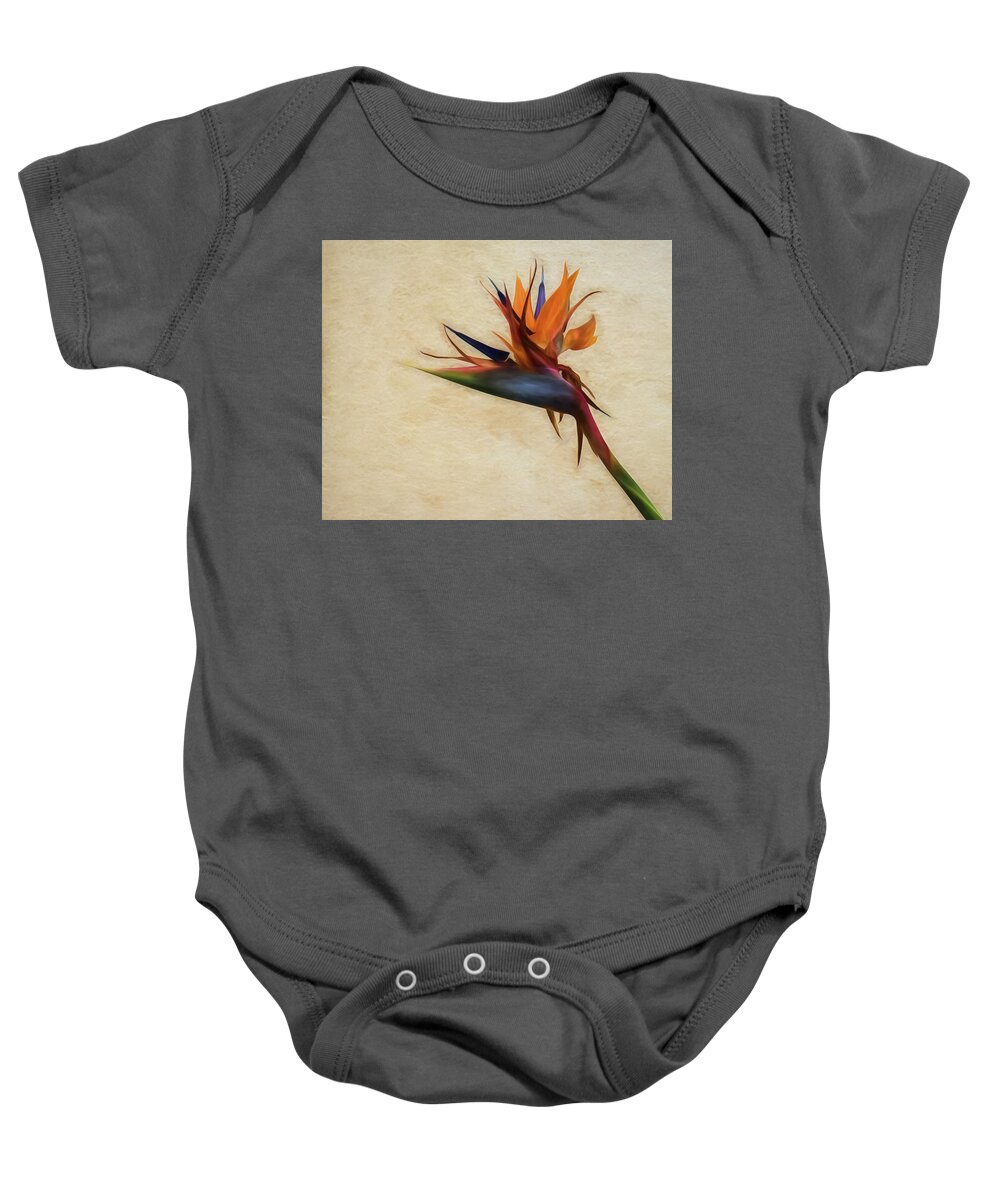 2019 Baby Onesie featuring the photograph Birds-of-Paradise Flower by Wade Brooks