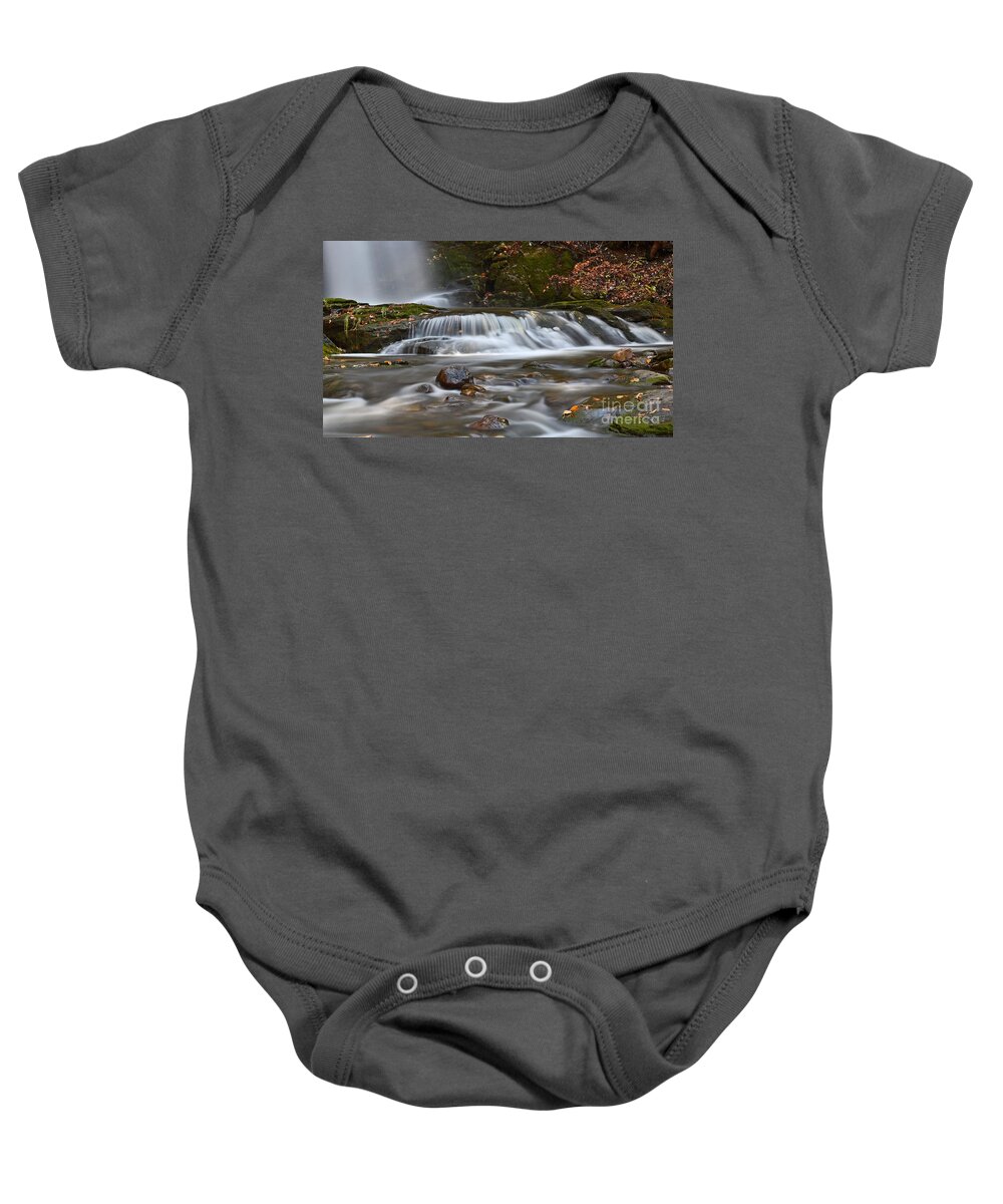 Water Fall Baby Onesie featuring the photograph Bittersweet Falls by Steve Brown