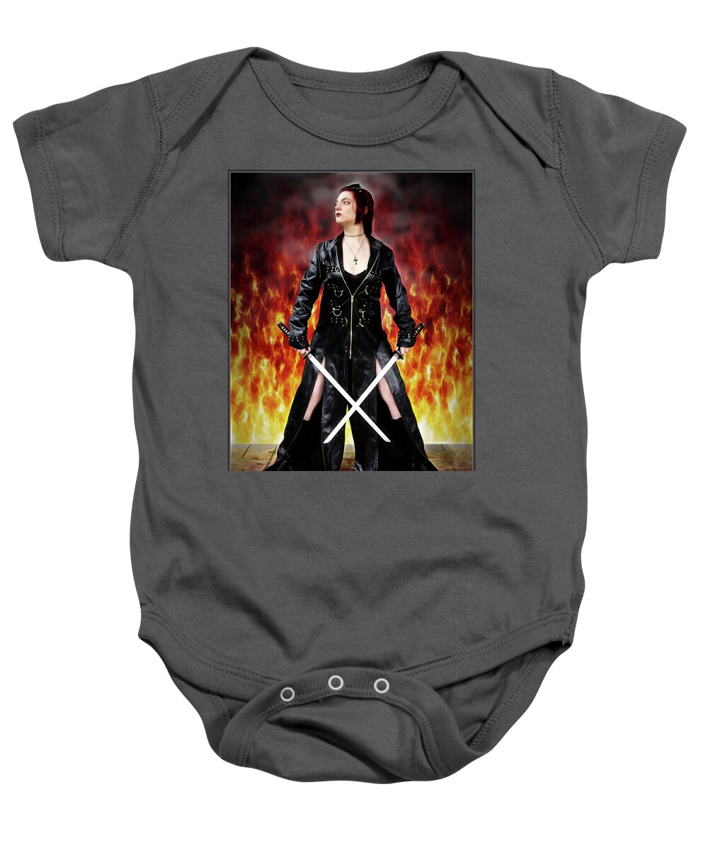 Fire Baby Onesie featuring the photograph Blades by Jon Volden