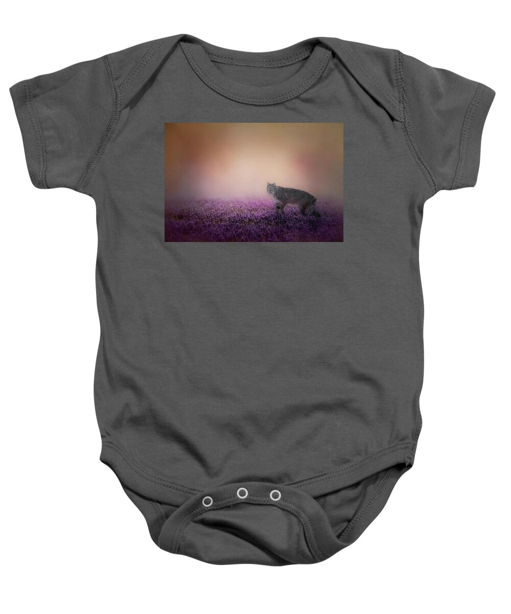 Bobcat Baby Onesie featuring the photograph Bobcat Dreams by Bill Wakeley