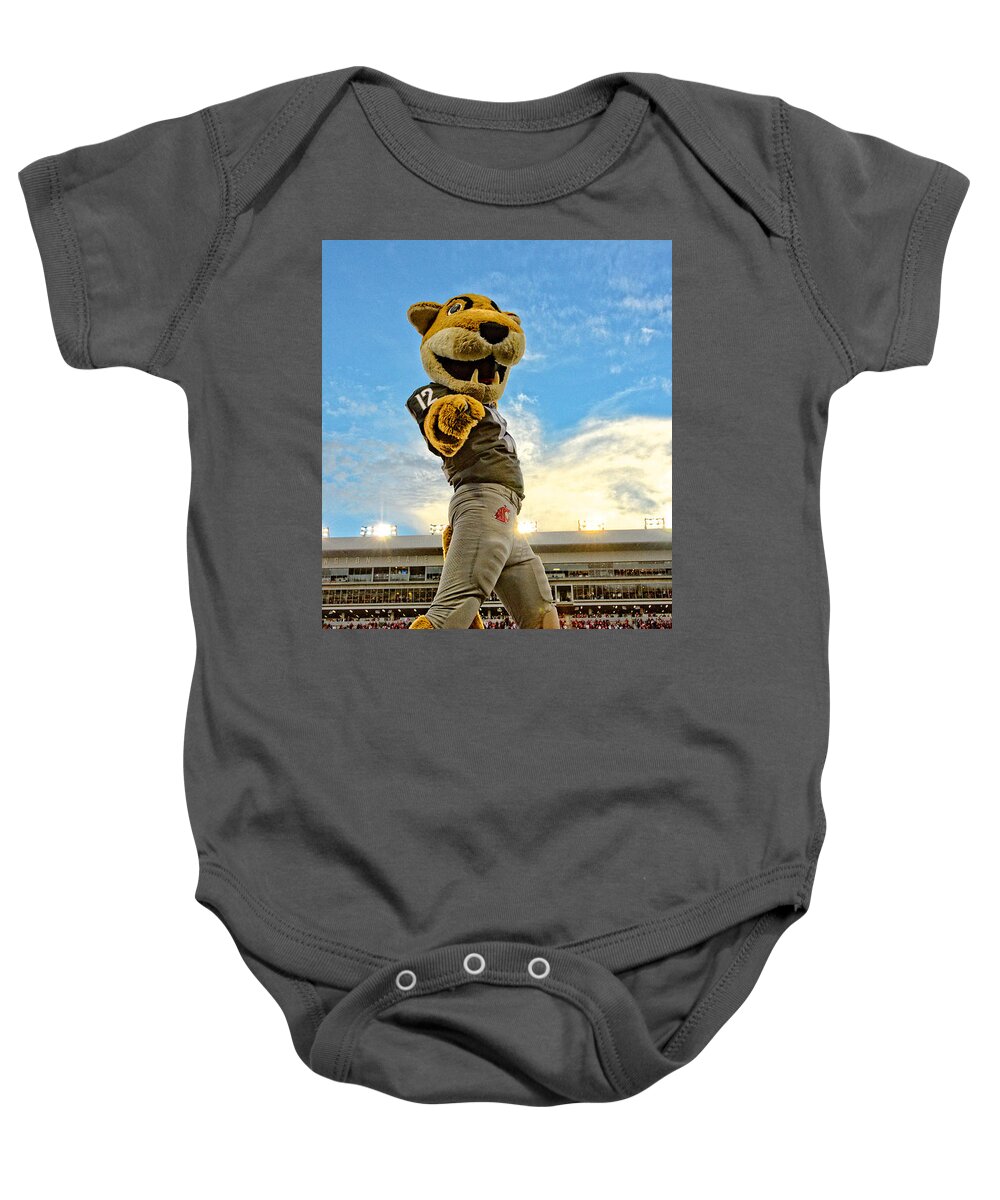  Baby Onesie featuring the photograph Butch Wants You by Ed Broberg