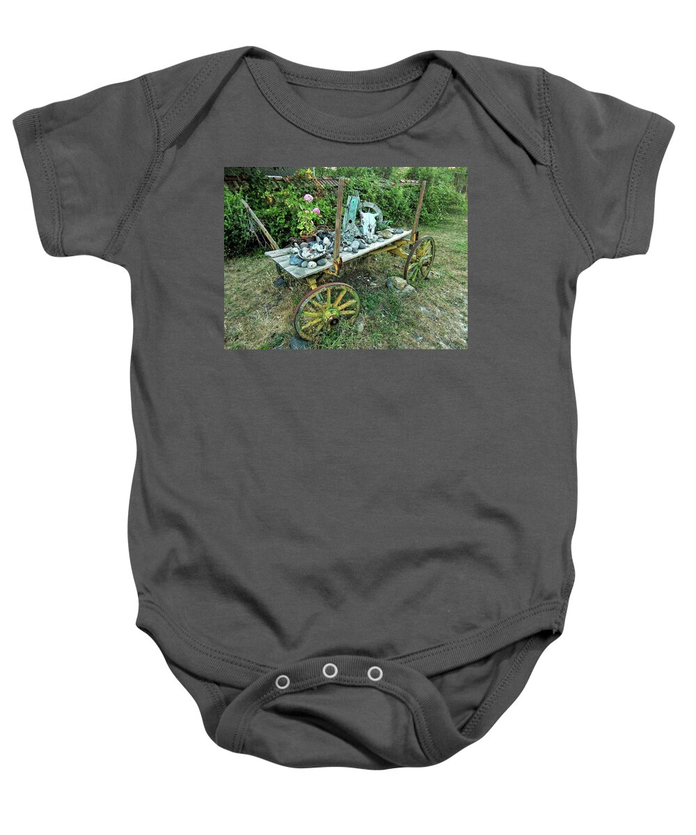 Still Life Baby Onesie featuring the photograph Cart still life by Martin Smith