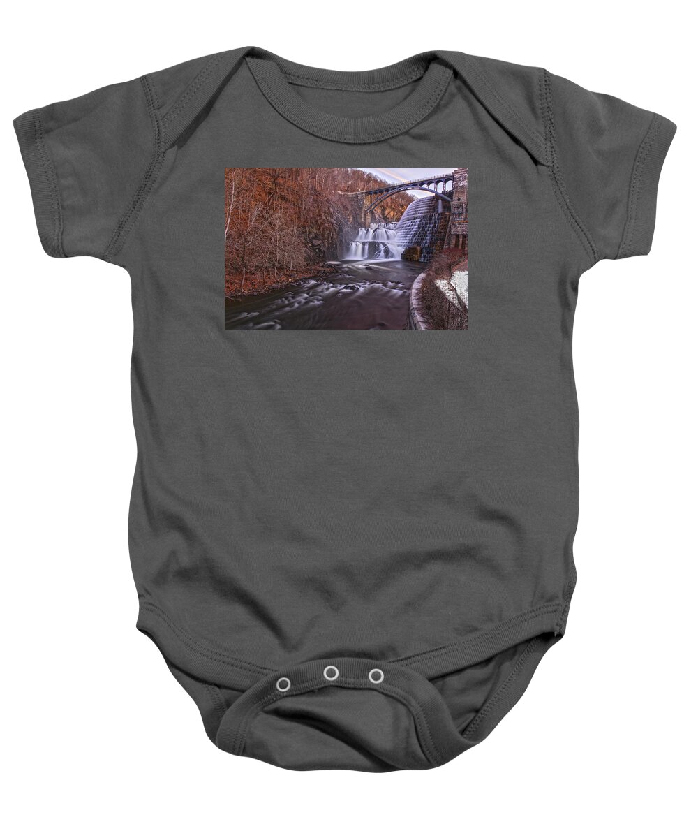 Dawn Baby Onesie featuring the photograph Cascading Connections by Angelo Marcialis