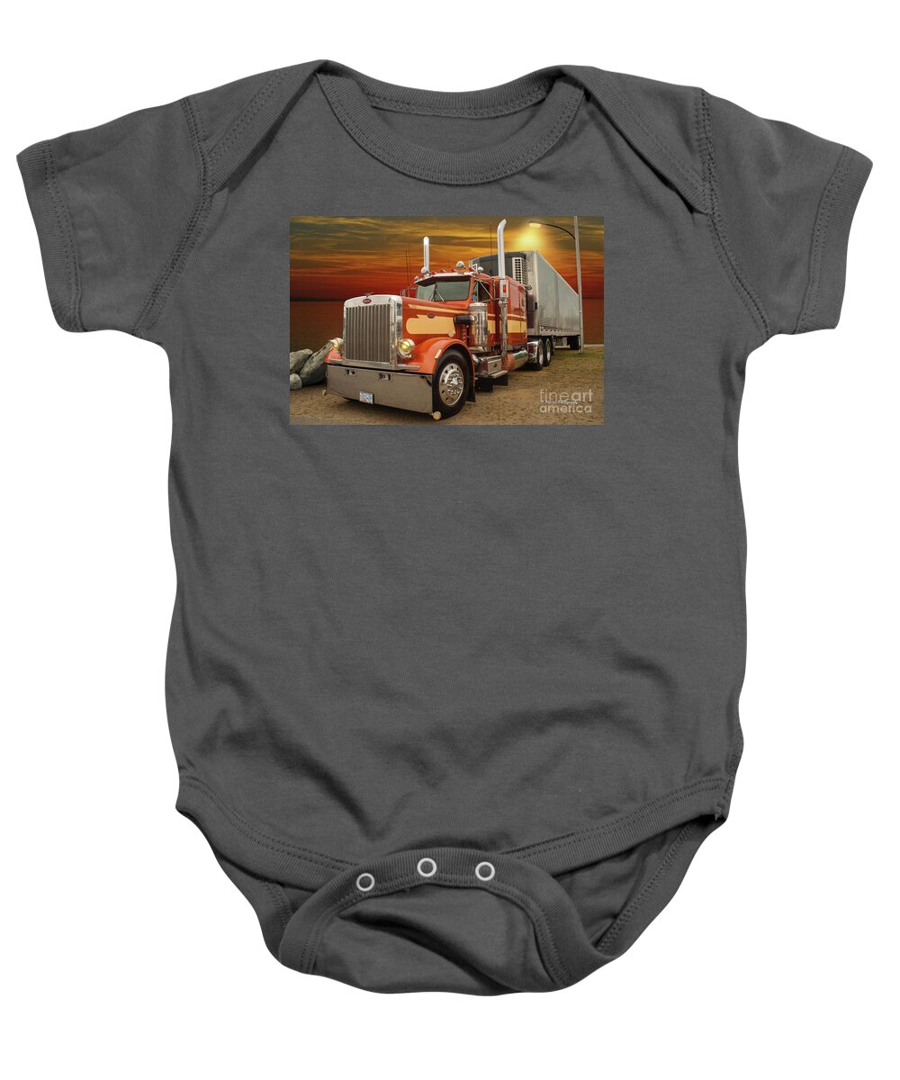 Big Rigs Baby Onesie featuring the photograph Catr9363-19 by Randy Harris