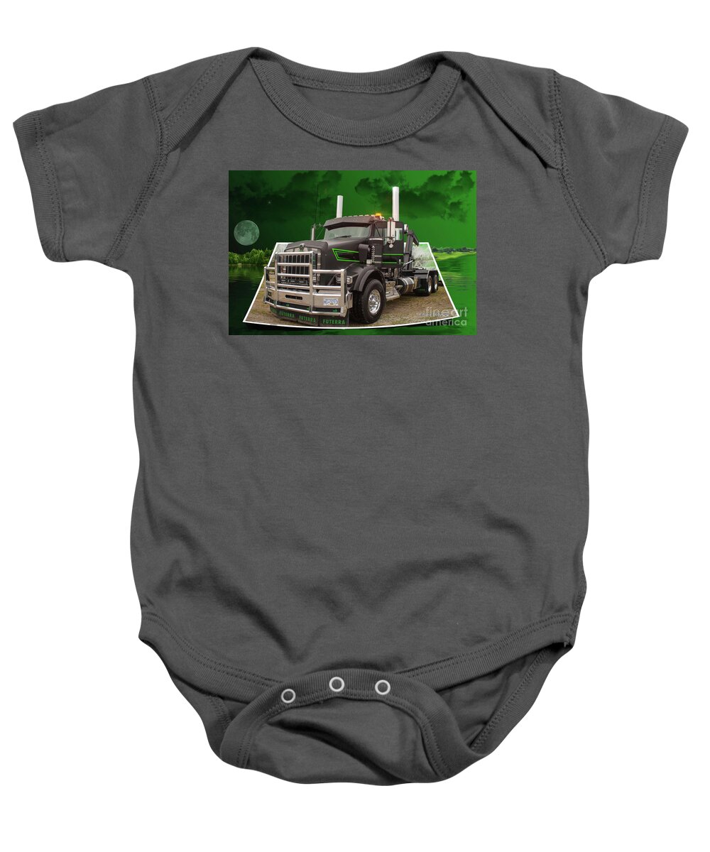 Big Rigs Baby Onesie featuring the photograph Catr9415-19 by Randy Harris