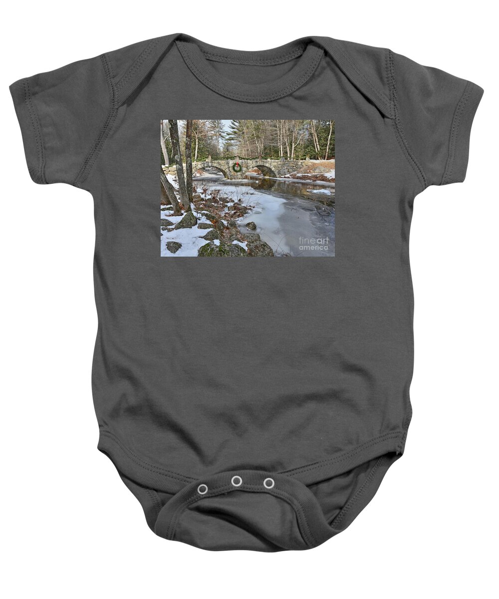 Christmas Baby Onesie featuring the photograph Christmas in New Hampshire by Steve Brown