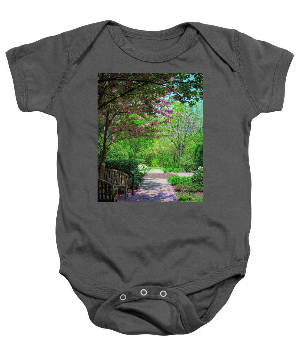 Landscapes Baby Onesie featuring the photograph City Oasis by Lora J Wilson