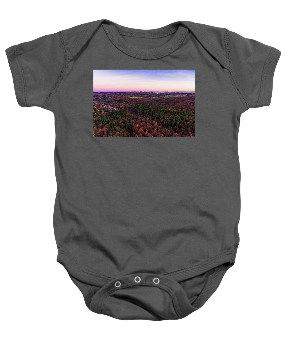 Fall Baby Onesie featuring the photograph Colorful Panorama by William Bretton