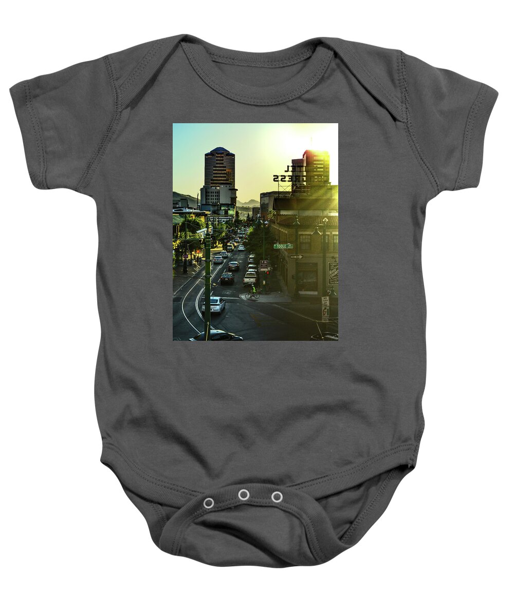 Tucson Baby Onesie featuring the photograph Congress Street by Chance Kafka