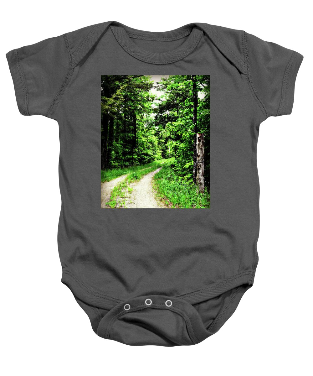Country Curves Baby Onesie featuring the photograph Country Curves by Cyryn Fyrcyd