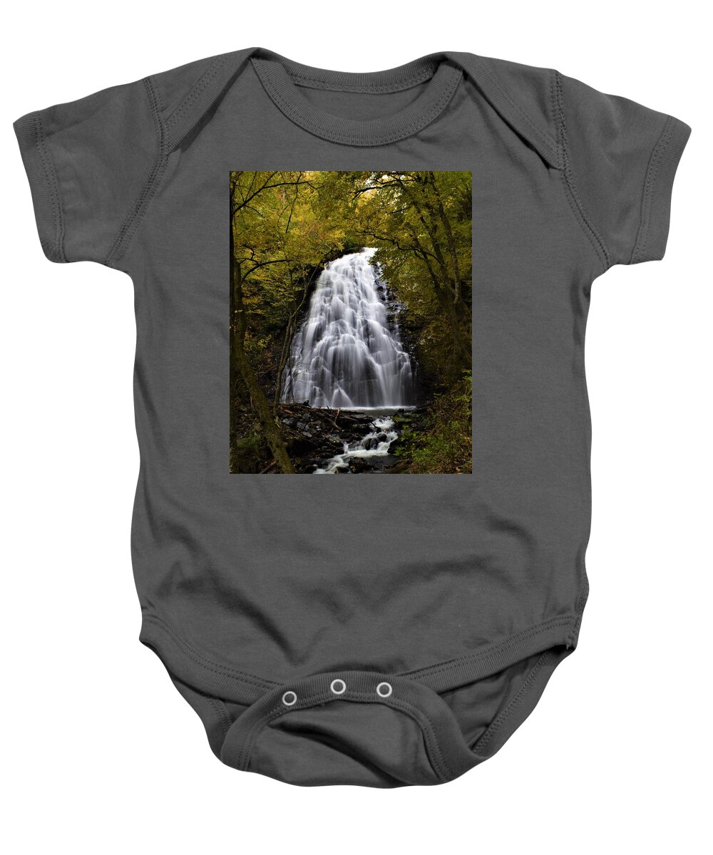 Crabtree Falls Baby Onesie featuring the photograph Crabtree Falls by Chip Gilbert
