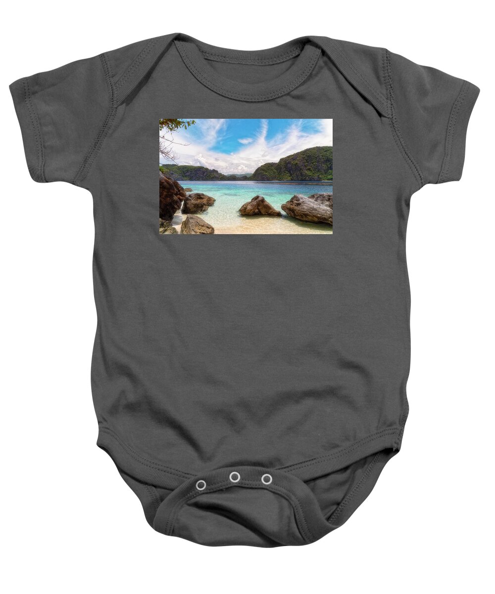 Crystal Clear Baby Onesie featuring the photograph Crystal Clear by Russell Pugh
