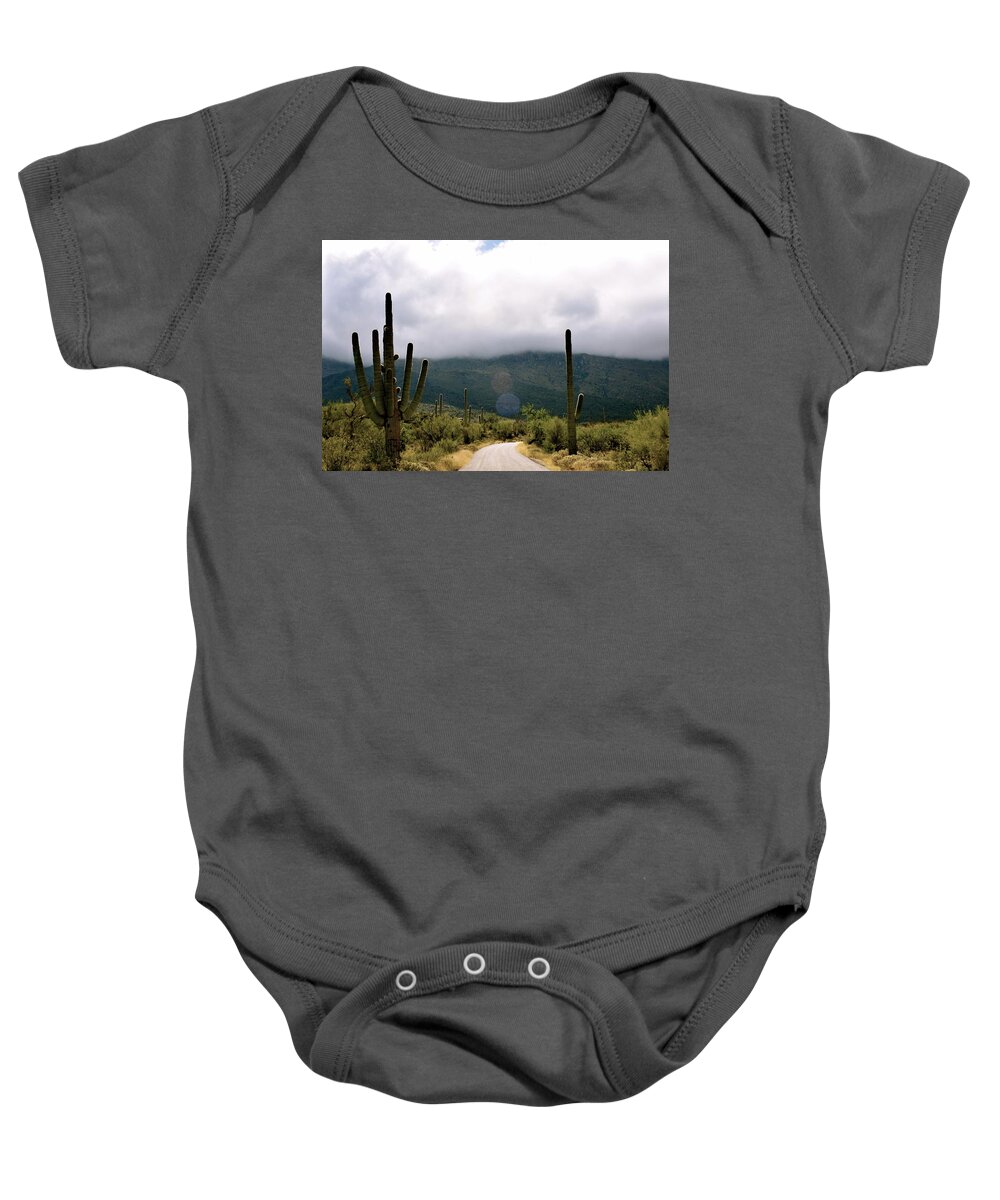 Clouds Baby Onesie featuring the photograph Descending by Melisa Elliott