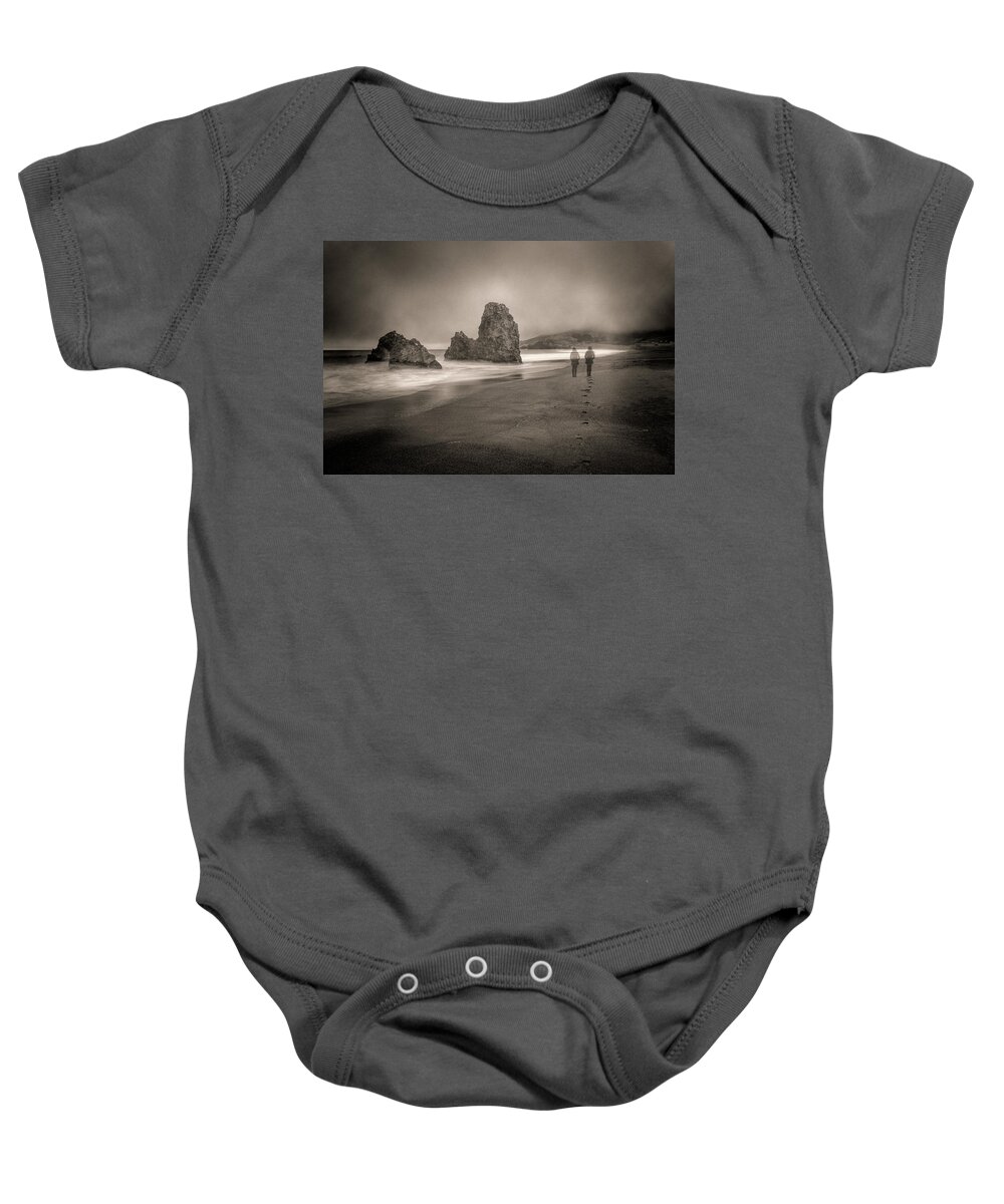 Dissociative Personality Baby Onesie featuring the photograph Dissociative Long Exposure Disorder by Alessandra RC