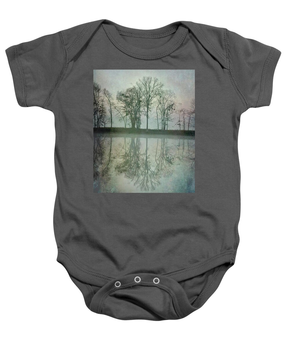 Lake Baby Onesie featuring the photograph Dramatic Reflection by Ken Johnson