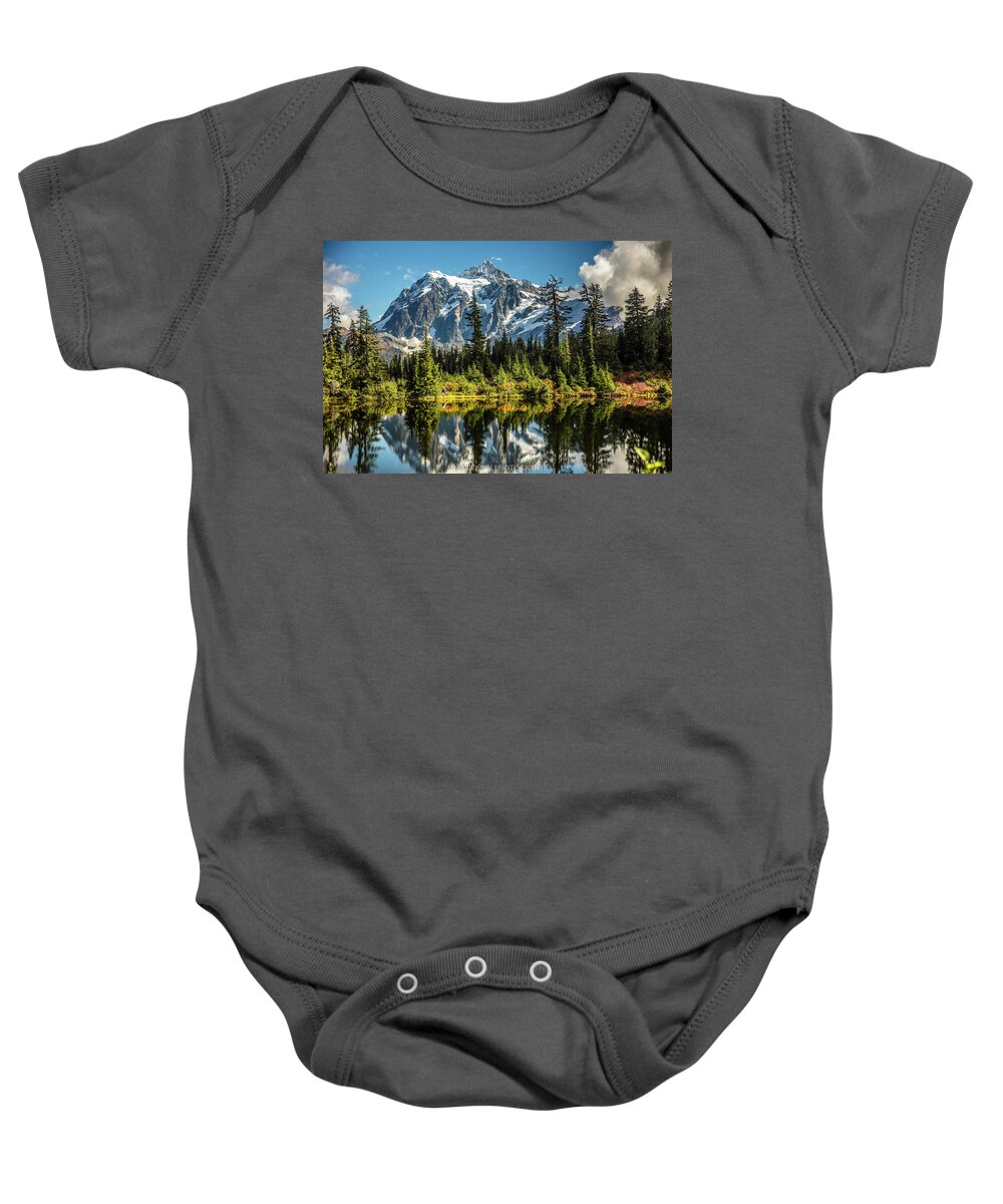Landscape Baby Onesie featuring the photograph Fall at Shuksan by Mark Joseph