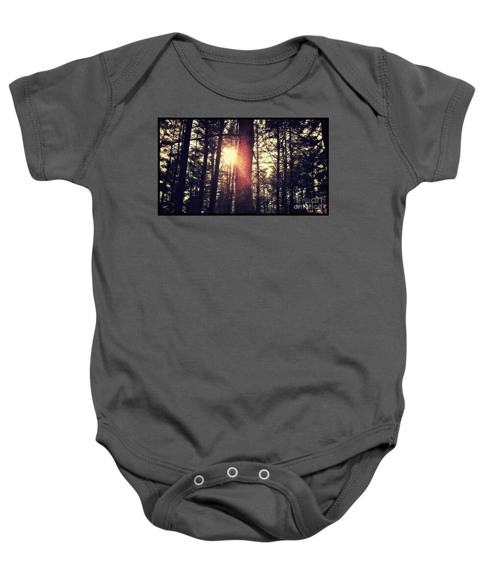 Canada Baby Onesie featuring the photograph Fall of Light by RicharD Murphy