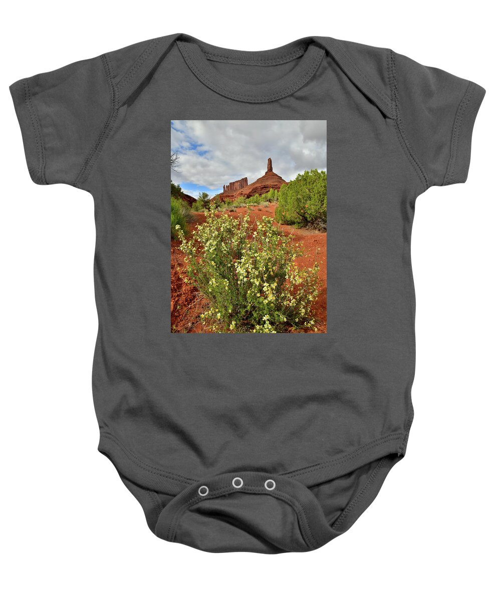 Castle Valley Baby Onesie featuring the photograph Famous Buttes of Castle Valley by Ray Mathis