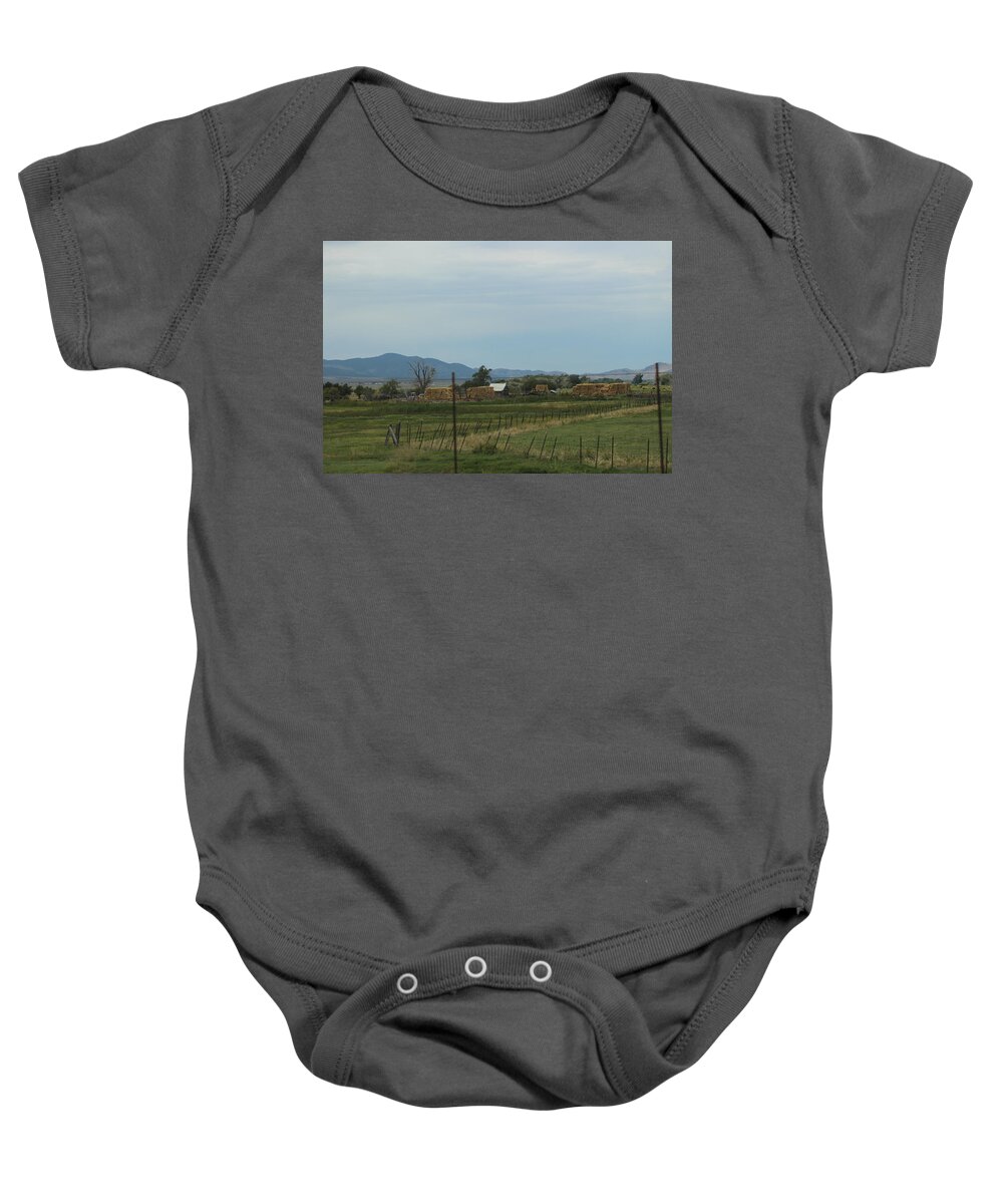 Utah Baby Onesie featuring the photograph Farmland in Utah by Colleen Cornelius