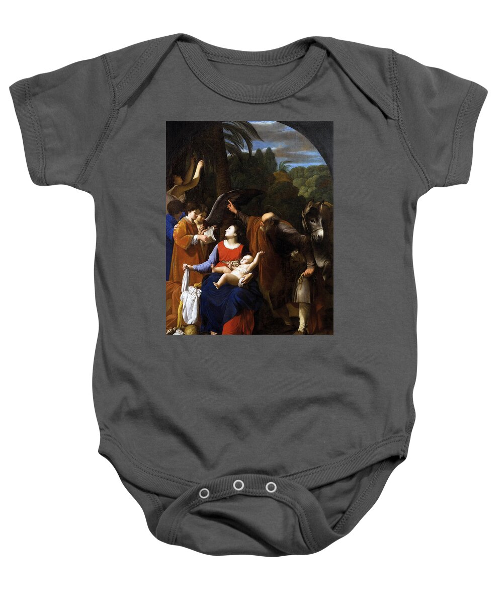 Flight To Egypt Baby Onesie featuring the photograph Flight to Egypt Rest by Munir Alawi