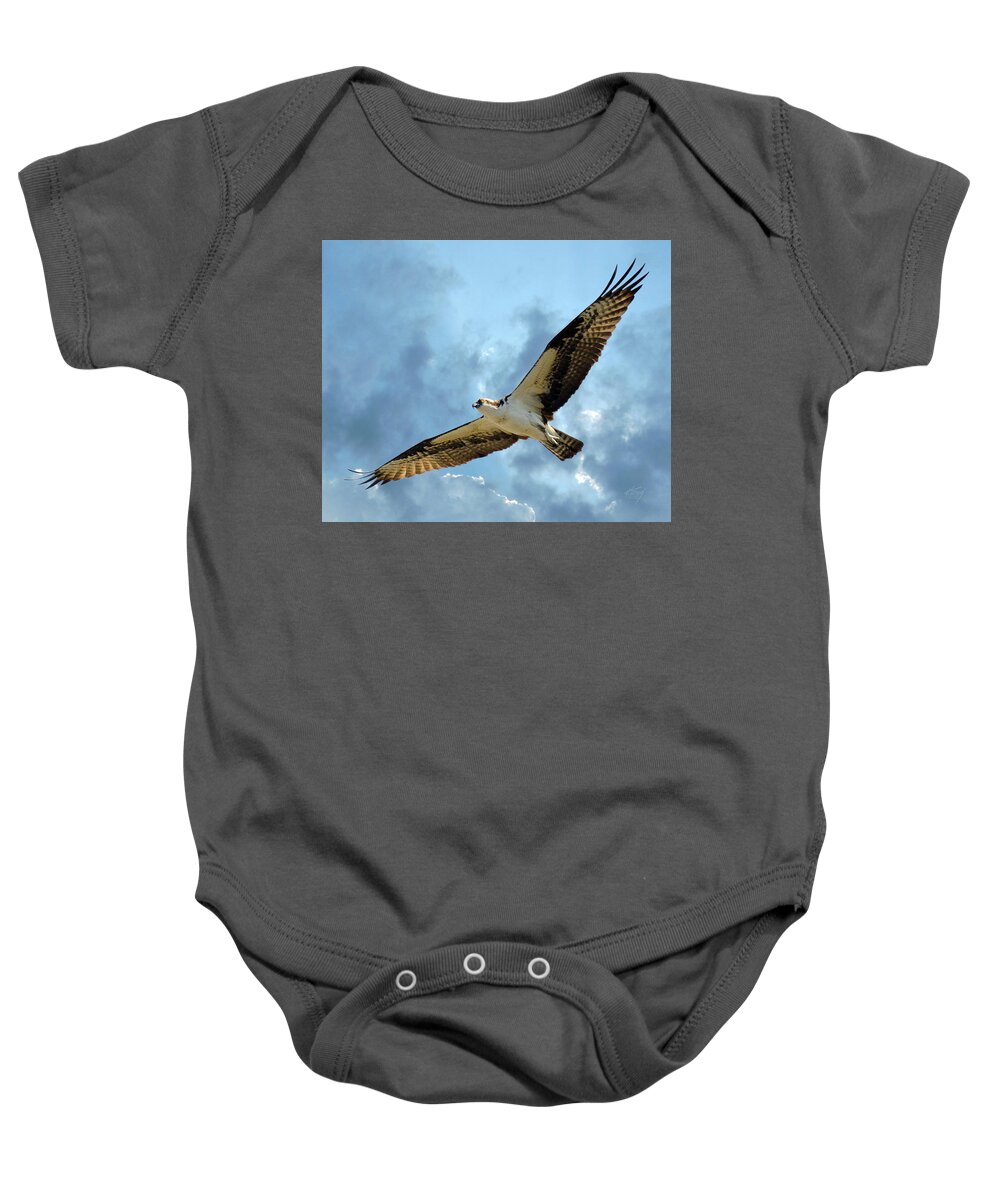 Flying Baby Onesie featuring the photograph Flying High by Michael Frank