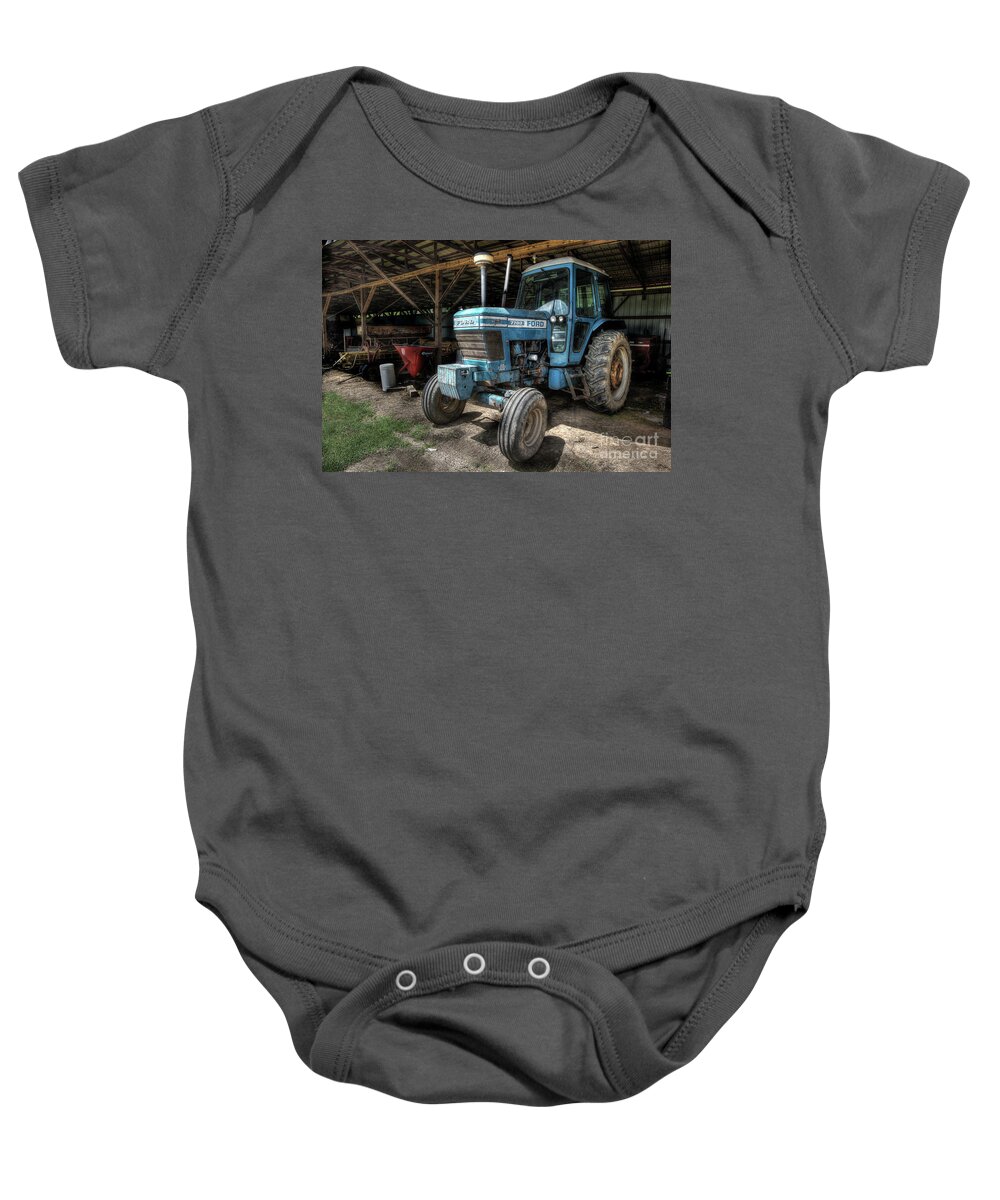 Ford Baby Onesie featuring the photograph Ford 7700 by Mike Eingle