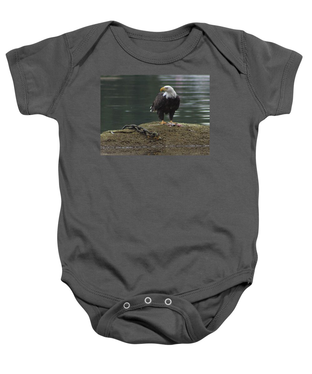 Eagle Baby Onesie featuring the photograph Freedom unchained by Fred Bailey