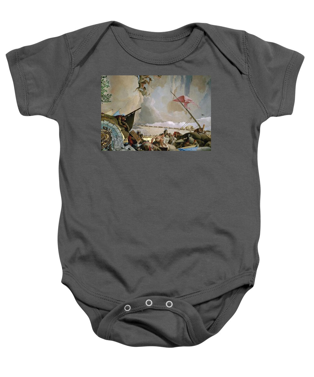 Giovanni Battista Tiepolo Baby Onesie featuring the painting Giovanni Battista Tiepolo / 'Throne Room The Glory of Spain.Allegory of America',1762-1766, Fresco. by Giambattista Tiepolo -1696-1770-