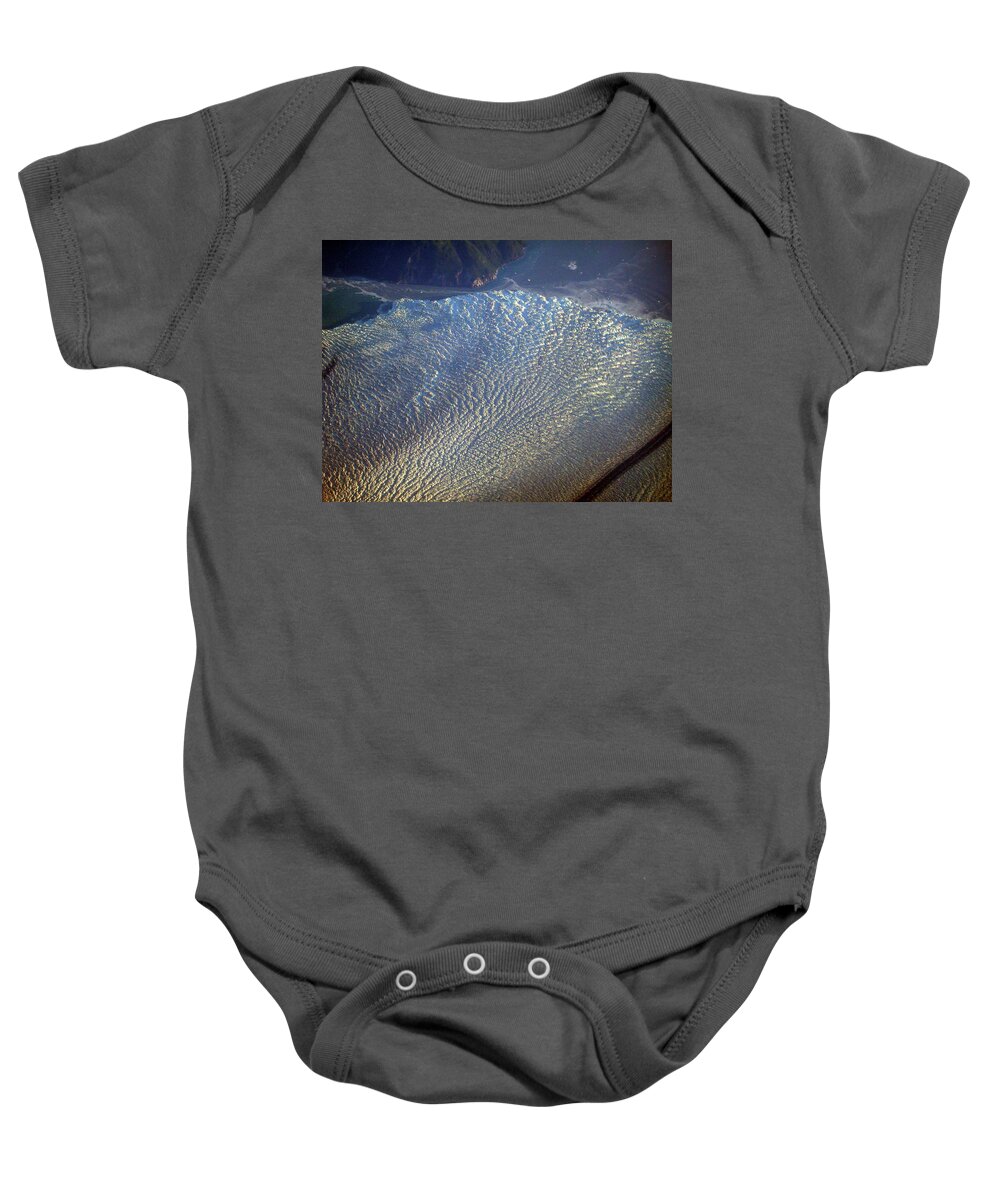 Alaska Baby Onesie featuring the photograph Glacier Texture by Mark Duehmig