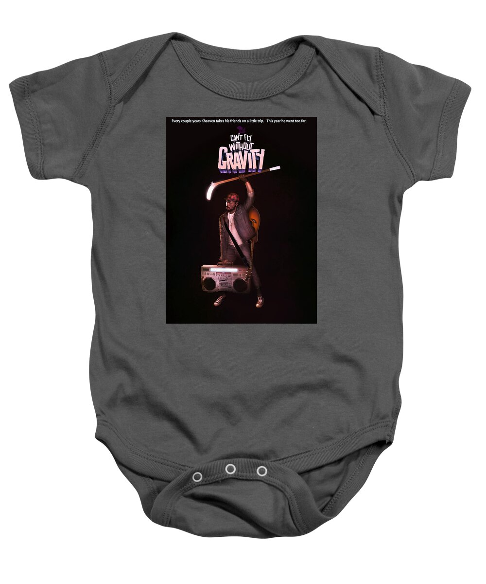  Baby Onesie featuring the digital art Gravity by Nelson Dedos Garcia