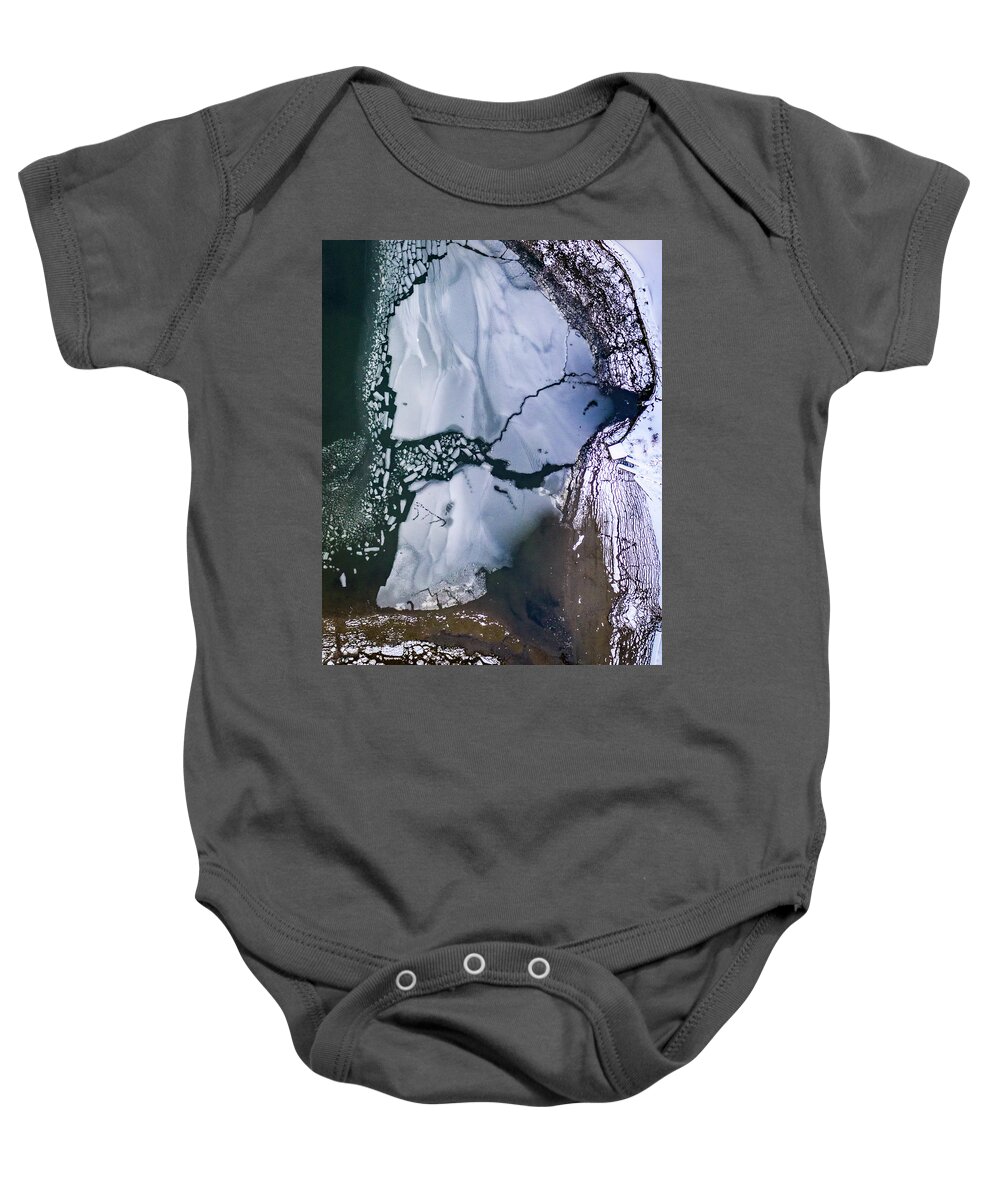 Ice Baby Onesie featuring the photograph Icy Harbor by Clinton Ward