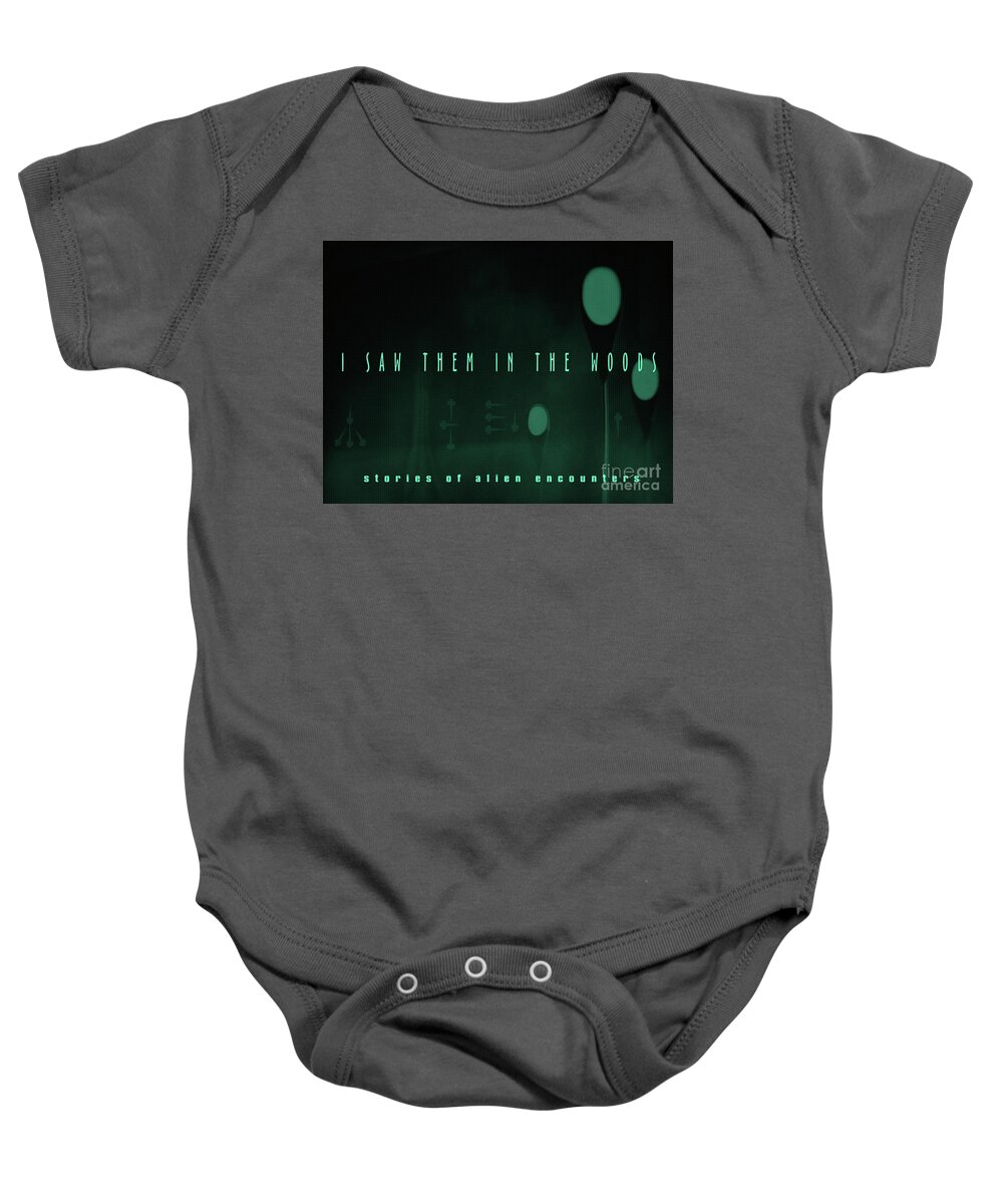 Digital Simulated Art Baby Onesie featuring the mixed media In The Woods Book Cover by Tim Richards