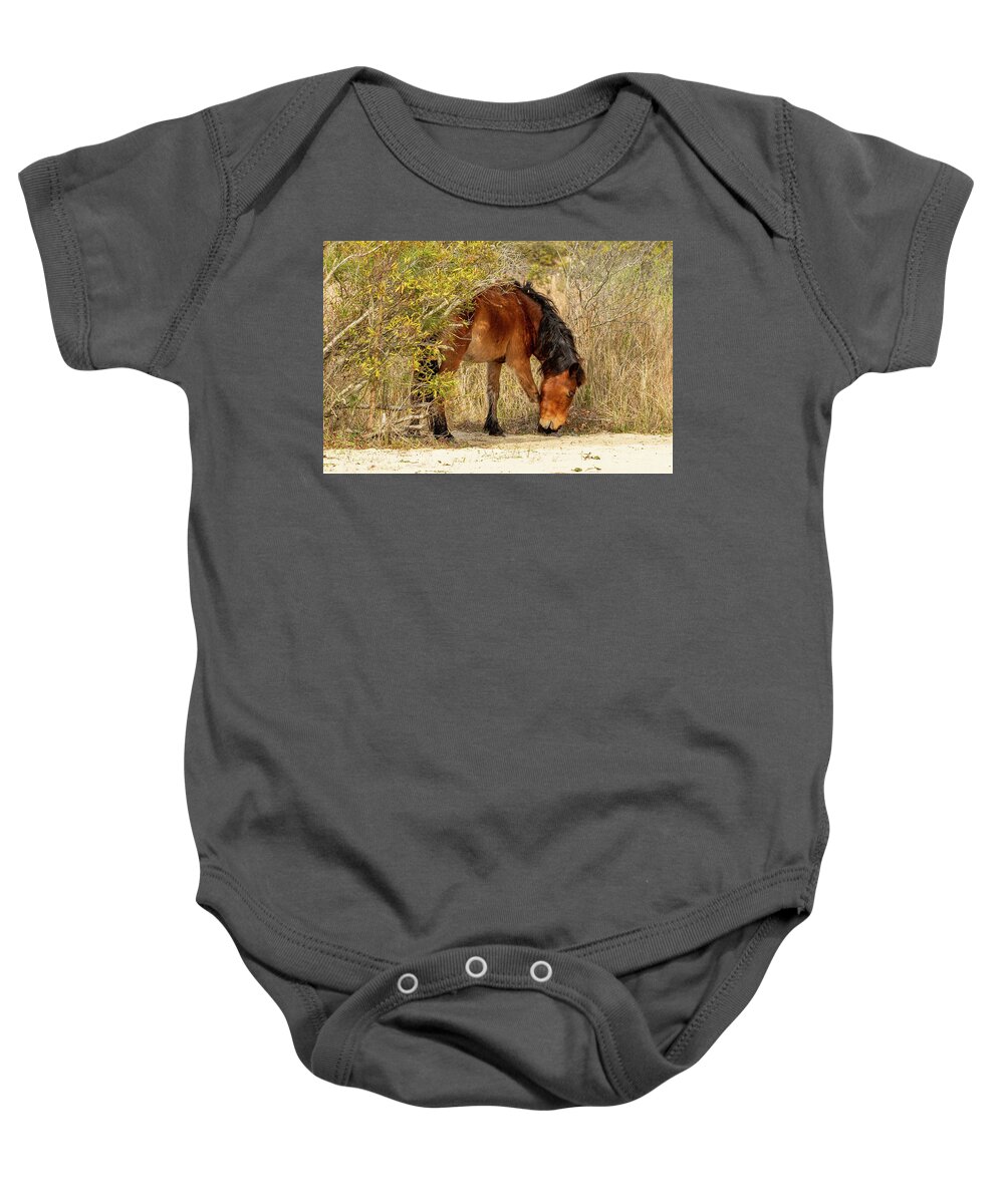 Animals Baby Onesie featuring the photograph Itchy Monkey by Donna Twiford