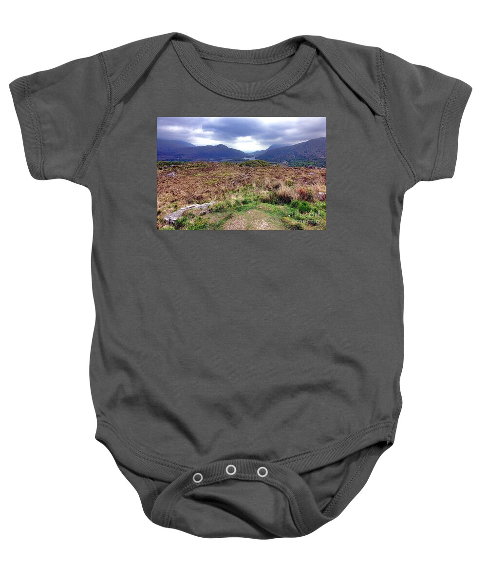 Iveragh Baby Onesie featuring the photograph Iveragh Peninsula Landscape by Olivier Le Queinec