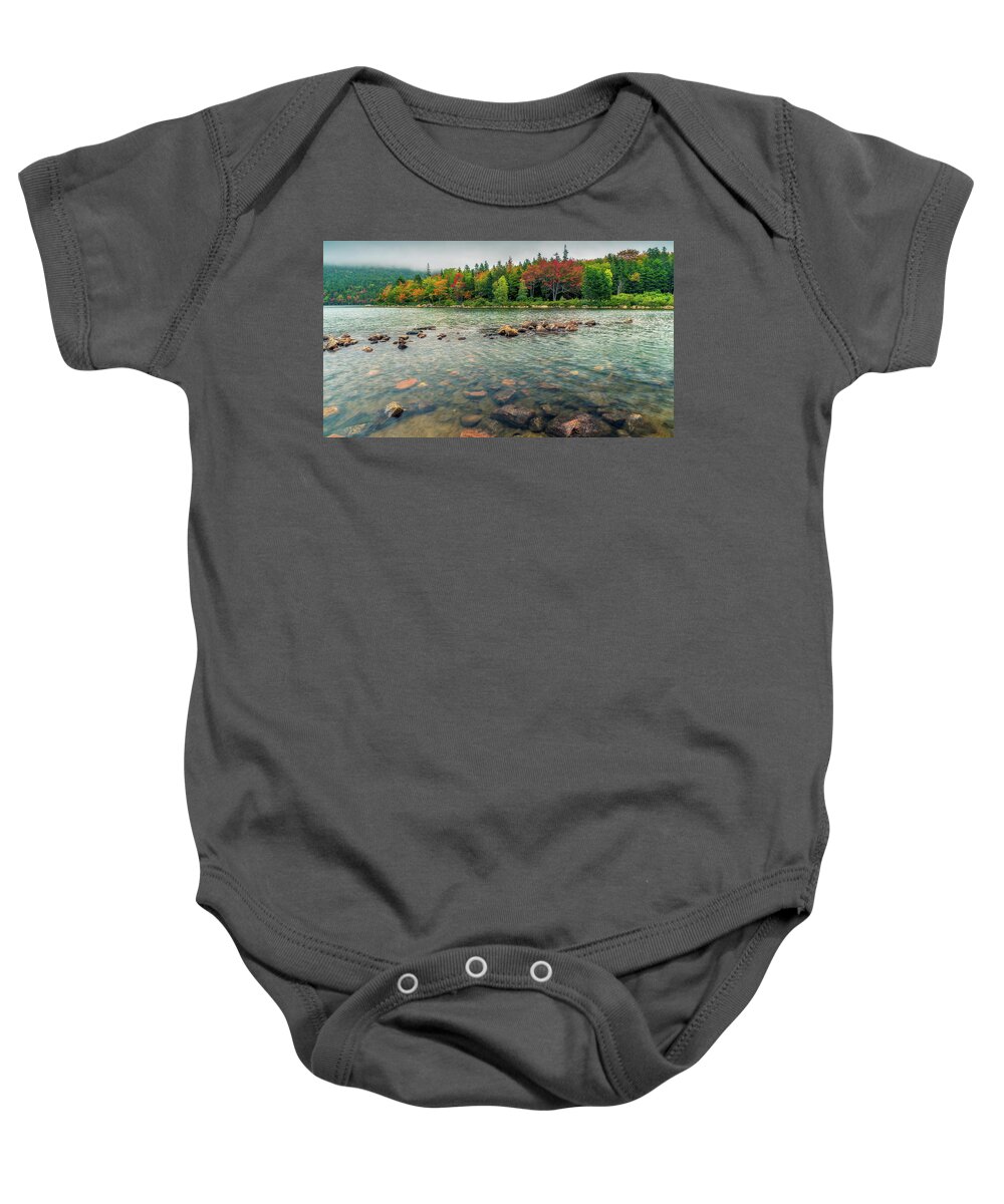 Lake Baby Onesie featuring the photograph Jordan Pond by James Billings