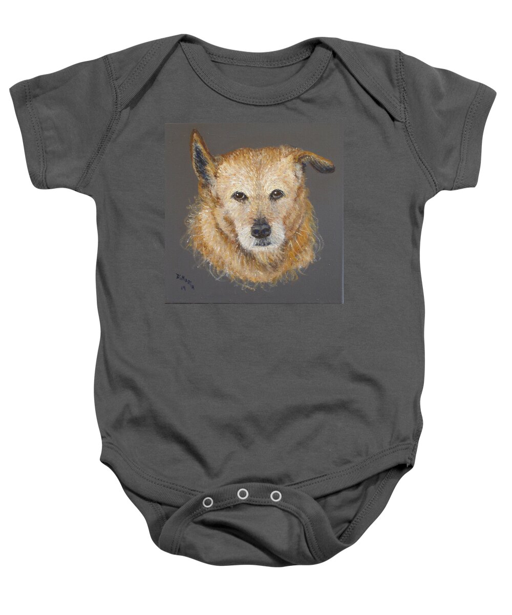 Realism Baby Onesie featuring the painting Katie by Donelli DiMaria